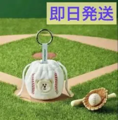 [韓国] Starbucks スタバ　非売品　野球ポーチ　新品　巾着のサムネイル