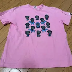 BAPE KIDS キャラクタープリント Tシャツ ピンク 130のサムネイル