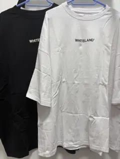 WHITELAND ロゴ Tシャツ ブラック ホワイト