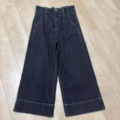 アルバッシュ　レディース　デニム　ワイドパンツ　42 LL ブラック