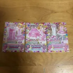 ベビーピンクフリルコーデ　３点セット