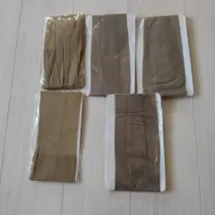 ベージュ系ストッキング5枚セット　M〜L