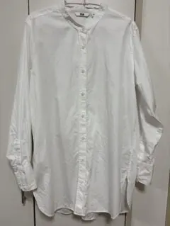 ユニクロ UNIQLO ロングシャツ ホワイト Mサイズ