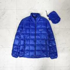 《美品》モンベル スペリオダウンジャケット インナーダウン ブルー S保存袋