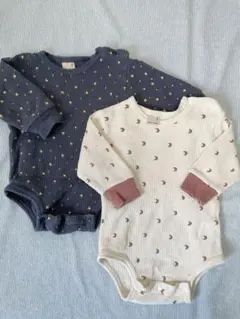 プティマイン 長袖ロンパース セット 80