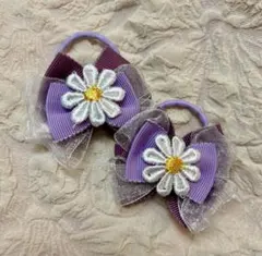 ラプンツェル　ヘアゴム　リボン　ハンドメイド　キッズ　ディズニー