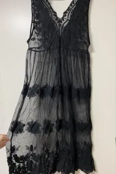 グリーンレーベルリラクシング 刺繍レース ワンピース