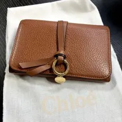 ♡未使用♡ Chloe クロエ レザー 三つ折り財布 グレージュ 箱付き