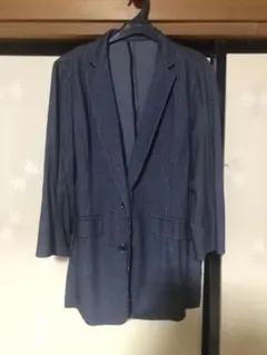 ネイビー ストライプ ジャケット LL