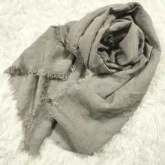 未使用保管品✨SLOBE IENA リネン混大判ストール 薄手 グレーベージュ