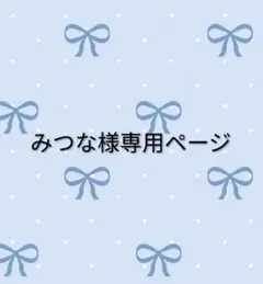 みつな様専用ページ