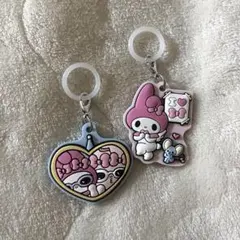 エスターバニー× 마이멜로디 ぷっくりめじるしアクセサリー 2個セット