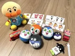 アンパンマン ぬいぐるみ ボール キーホルダーなど 11点セット おまけシール付