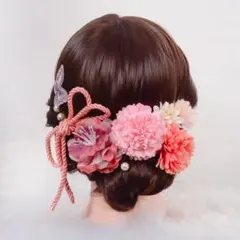 和装用髪飾り 8点セット ピンク系