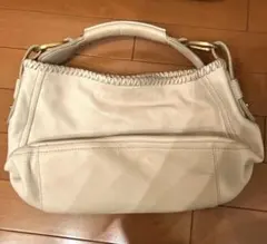 SAZABY ハンドバッグ レザー アイボリーのサムネイル