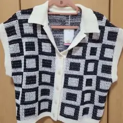 BAYFLOW スカシJQニットベスト Fサイズのサムネイル