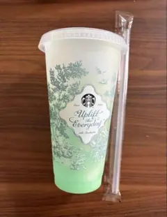 スタバ 2026 ミステリーカラーチェンジリユーザブルゴールドカップ グリーン
