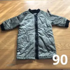 グリーン　中綿　コート アウター　90cm 子供　キッズ　ロング