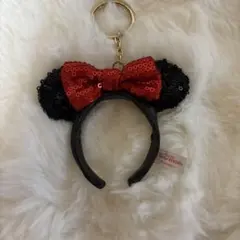 ミニーマウス　カチューシャ　キーホルダー　東京ディズニーリゾート　スパンコール