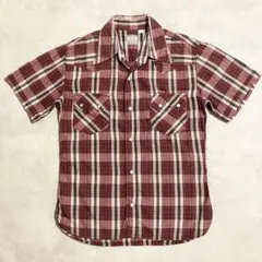 THE FLAT HEAD フラットヘッド 半袖 チェック ウエスタンシャツのサムネイル