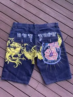 rawblue raw blueグラフィックショートパンツ