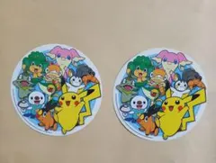 ポケモン　ポケモンセンターオリジナルステッカー 2枚セット