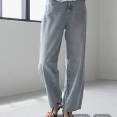 新品　グローバルワークGOODデニムバギーパンツ　ライトブルー　 81 XS 1のサムネイル