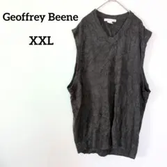 美品✨ Geoffrey Beene 【XXL】 ニットベスト ダークグレー