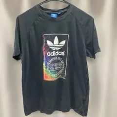 adidas グラフィックプリント Tシャツ M ブラック