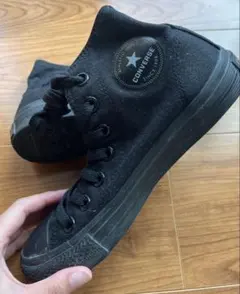 CONVERSE ブラック ハイカットスニーカー 3.5
