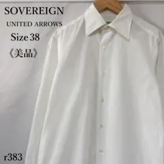 【美品】SOVEREIGN ソブリン 長袖シャツ ドレスシャツ 白 綿100%のサムネイル