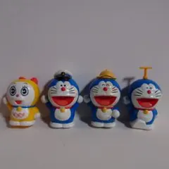 ドラえもん ソフビ指人形 4体セット レトロ