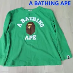 A BATHING APE グリーン 長袖Tシャツ120cmエイプキッズのサムネイル