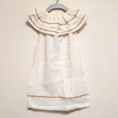 softcheese キッズ ガーゼワンピース 80のサムネイル