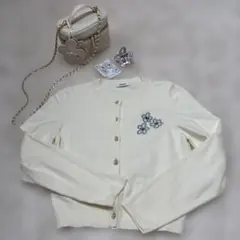 SNIDEL(スナイデル) フラワーモチーフワンポイントカーデ　イヤリング他４点