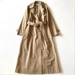 23区　トレンチコート　マキシ丈　襟元2way　比翼　2023年　ベージュ　38