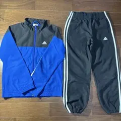 adidas ジャージ 上下セット 青/黒
