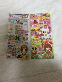 着せ替え人形シールセット 平成レトロ