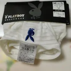 男性用下着 M　PLAYBOYメンズ　 Tバック 　白のサムネイル