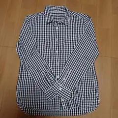 無印良品　ギンガムチェック　長袖シャツ Mサイズ