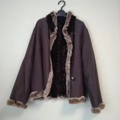 ブラウンファーコートリバーシブル１１号