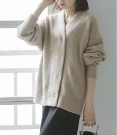 【coco様専用】NOBLE ＊ YAK/ヤク ダブルボタンニットカーディガン