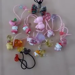 キャラクター付きヘアゴムセット