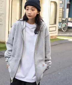 Carhartt カーハート グレー フルジップパーカー