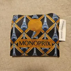【MONOPRIX(モノプリ)】 エッフェル塔柄 エコバッグ 折りたたみ