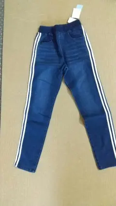 デニムパンツ サイドストライプ 160cm