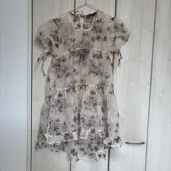 sister jane サイズS ワンピース　ドレスシースルー　花柄　可愛い