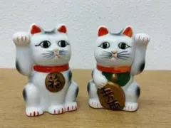 九谷焼　虚空蔵窯　招き猫　重ね桜　2体セット 九谷焼 虚空蔵窯 招き猫 重ね桜 2体セット - メルカリ