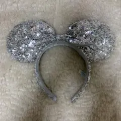 ミニー カチューシャ シルバー スパンコール ディズニー
