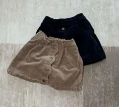 any FAM インパンツ付きコーデュロイスカート 2点セット 110cm